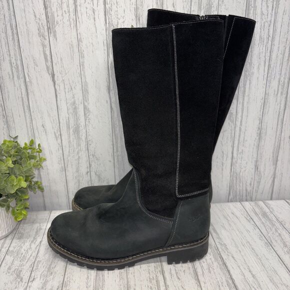 Womens Size 39 US8 Bos&Co Hudson Black Suede Boots - Picture 3 of 7